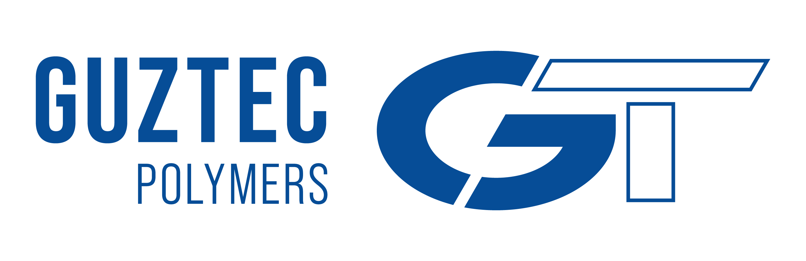 Guztec Polymers logo featuring a stylized GT in blue text.