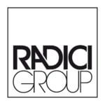 Logo of Radici Group, featuring bold black text inside a square border on a white background.