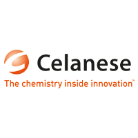 Logo of Celanese with the tagline The chemistry inside innovation.
