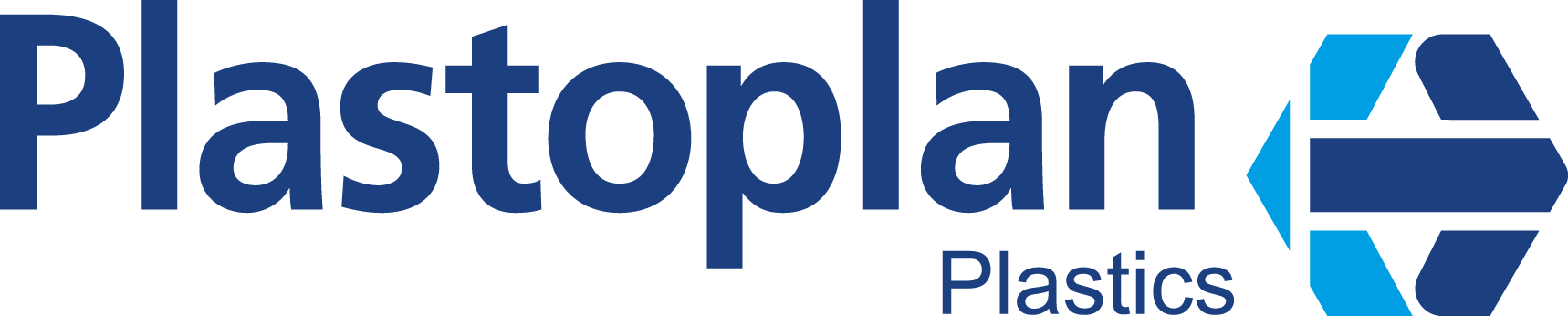 Plastoplan Plastics UK logo with geometric design element.